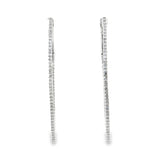 Pointed Diamond Hoops WG