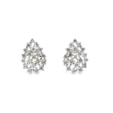 Scattered Diamond Pear Studs