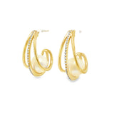 Cage Earrings With Pearl Center