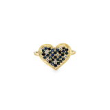 Blue Sapphire Heart Ring