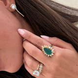 Pearl Diamond Strand earrings