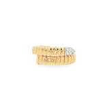 Diamond Tip Wrap Ring