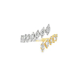 Two Tone Marquise Wrap Ring