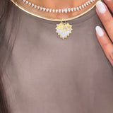 Pear Diamond Tennis Necklace
