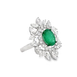 Oval Emerald Cocktail Ring