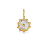 Round Mother Of Pearl Spike Charm