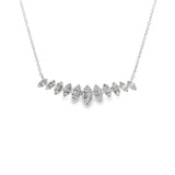Marquise Bar Necklace WG