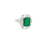 Elegant Emerald & Diamond Ring