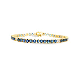 Blue Sapphire Tennis Bracelet