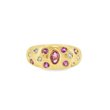 Pink Sapphire Domed Ring