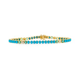 Turquoise & Emerald Bracelet