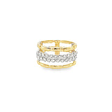 Stacked Gold & Diamond Ring