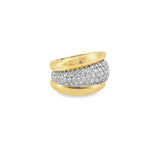 3 in 1 Pave Diamond and Gold Ring