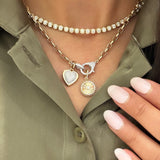 Gold Chain With Diamond Clasp