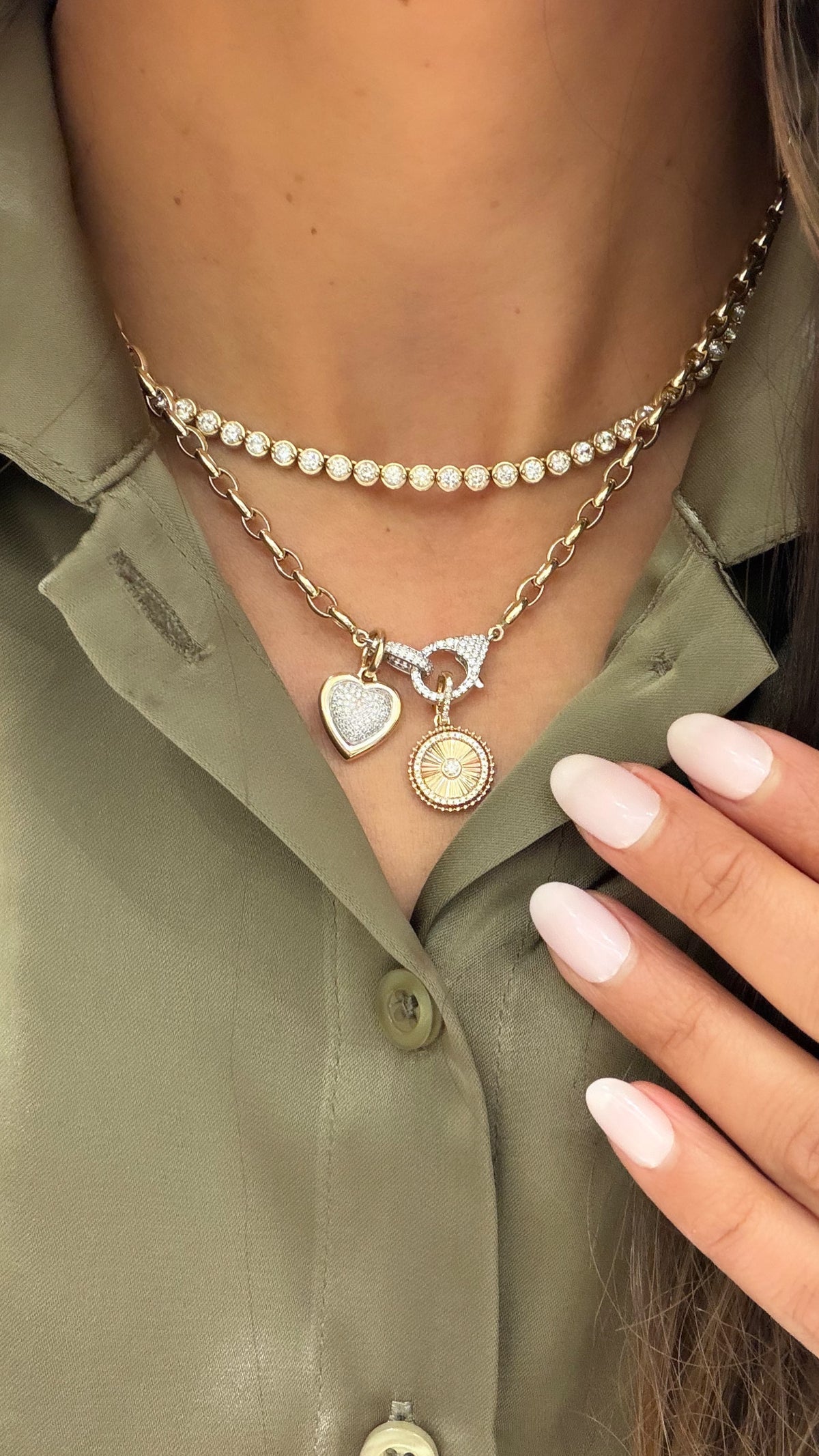 Gold Chain With Diamond Clasp