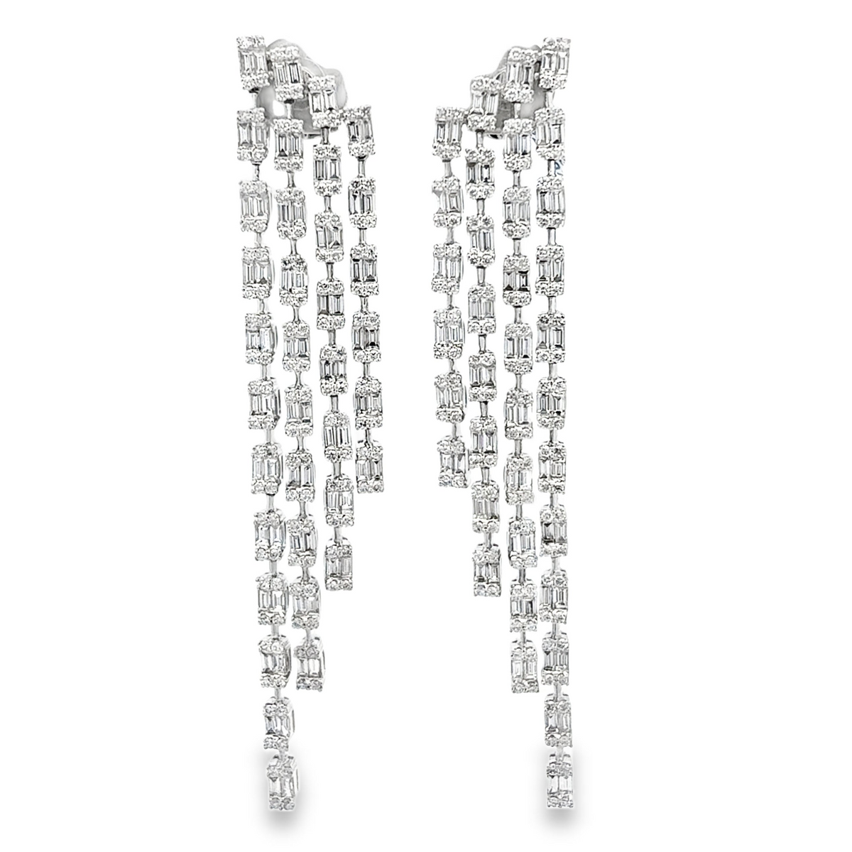 Baguette Strands Earrings