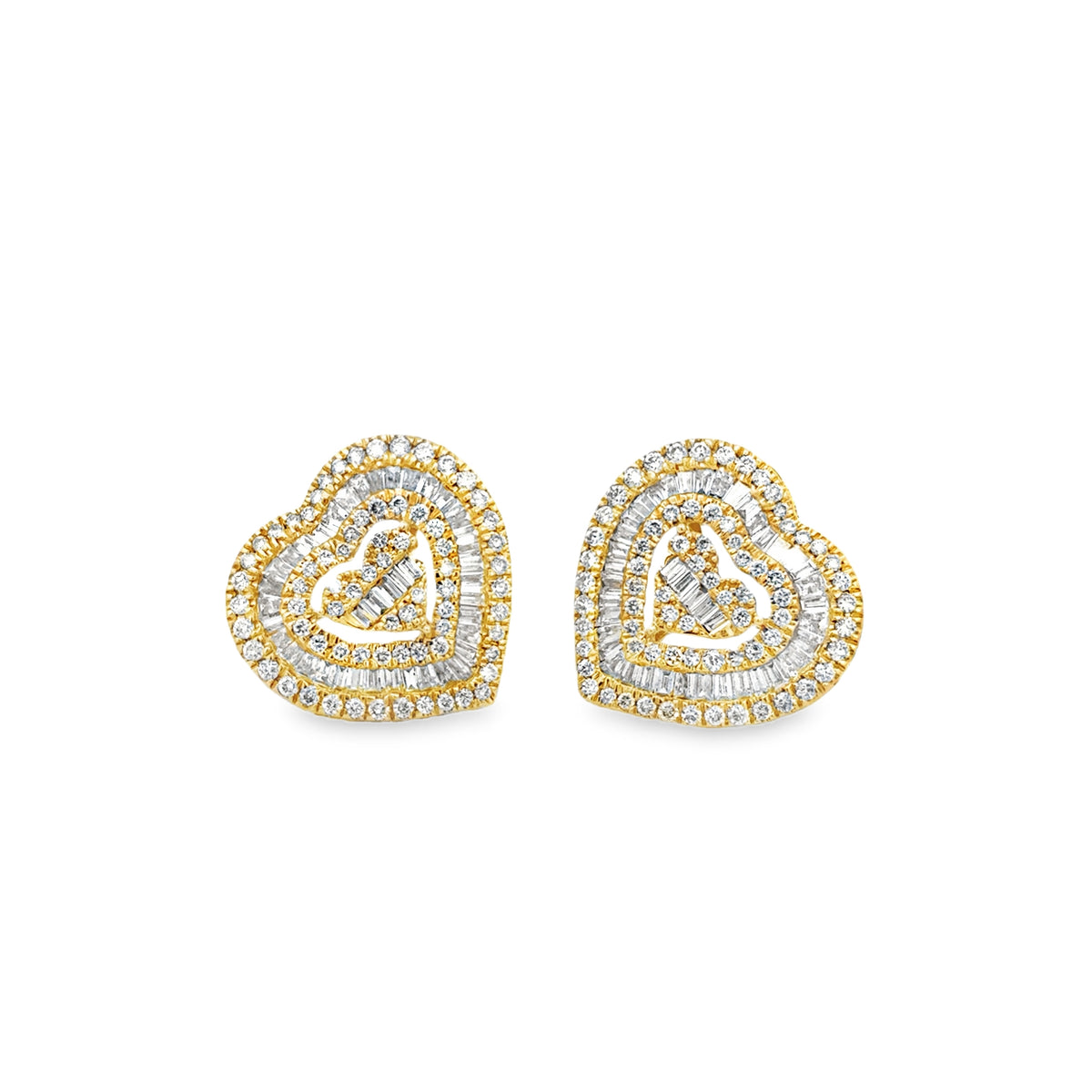 Large Heart Studs