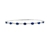 Sapphire and Diamond Flexi Bangle