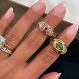 Peridot Domed Ring