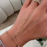 Pear Diamond Hand Chain