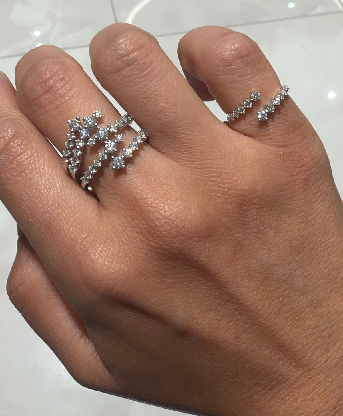 Dainty Diamond Pinky Ring