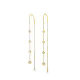 Diamond By Yard Threader Earrings