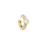 Diamond Pear Ear Cuff