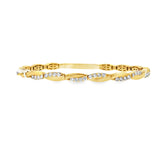 Gold Twist Flexi Bangle