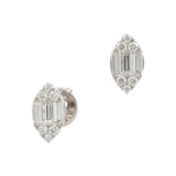 Cluster Marquise Studs