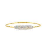 Flexi Bangle With Pave Center