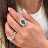Pear & Diamond Tanzanite Ring