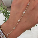 Bezel Pears Hand Chain