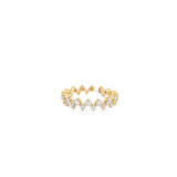 Diamond Zigzag Ring- YG