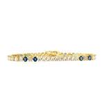 Mother Of Pearl & Sapphire Bracelet