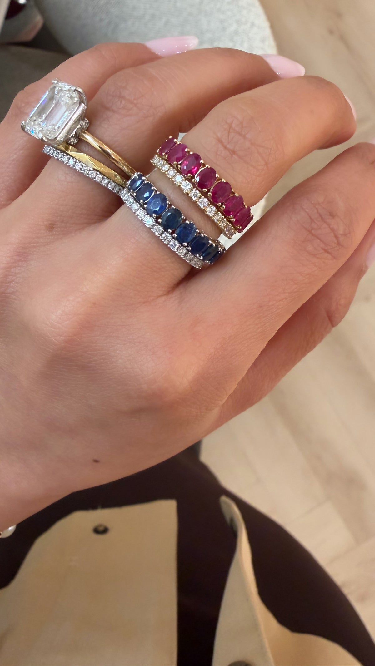 Ruby Wrap Flexi Ring