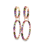 Multicolor Loop Earrings