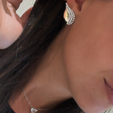 Gold & Diamond Wing Earrings