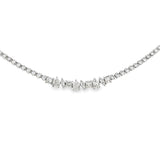 Mix Shape Diamond Tennis Necklace