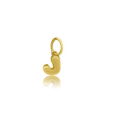 Mini Gold Bubble Initial Charm