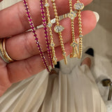 Dainty Ruby Flex Bangle