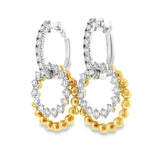 Diamond & Gold Hoops 4 Way