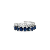 Blue Sapphire Wrap Flexi Ring