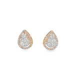 Halo Pear Studs