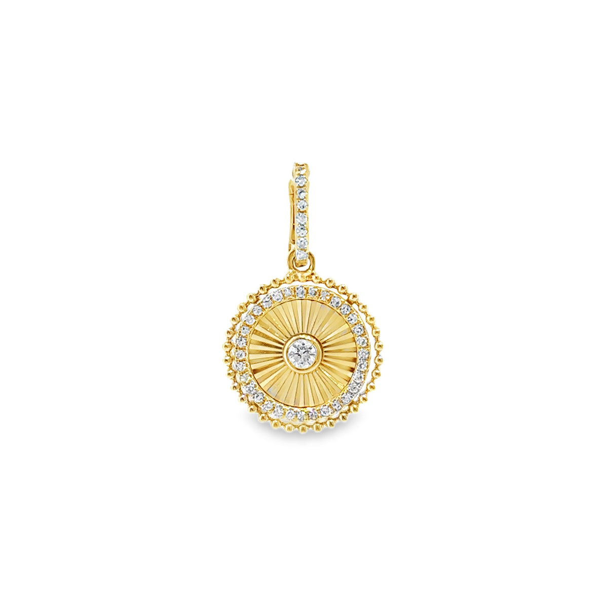 Round Fluted Charm