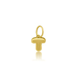 Mini Gold Bubble Initial Charm