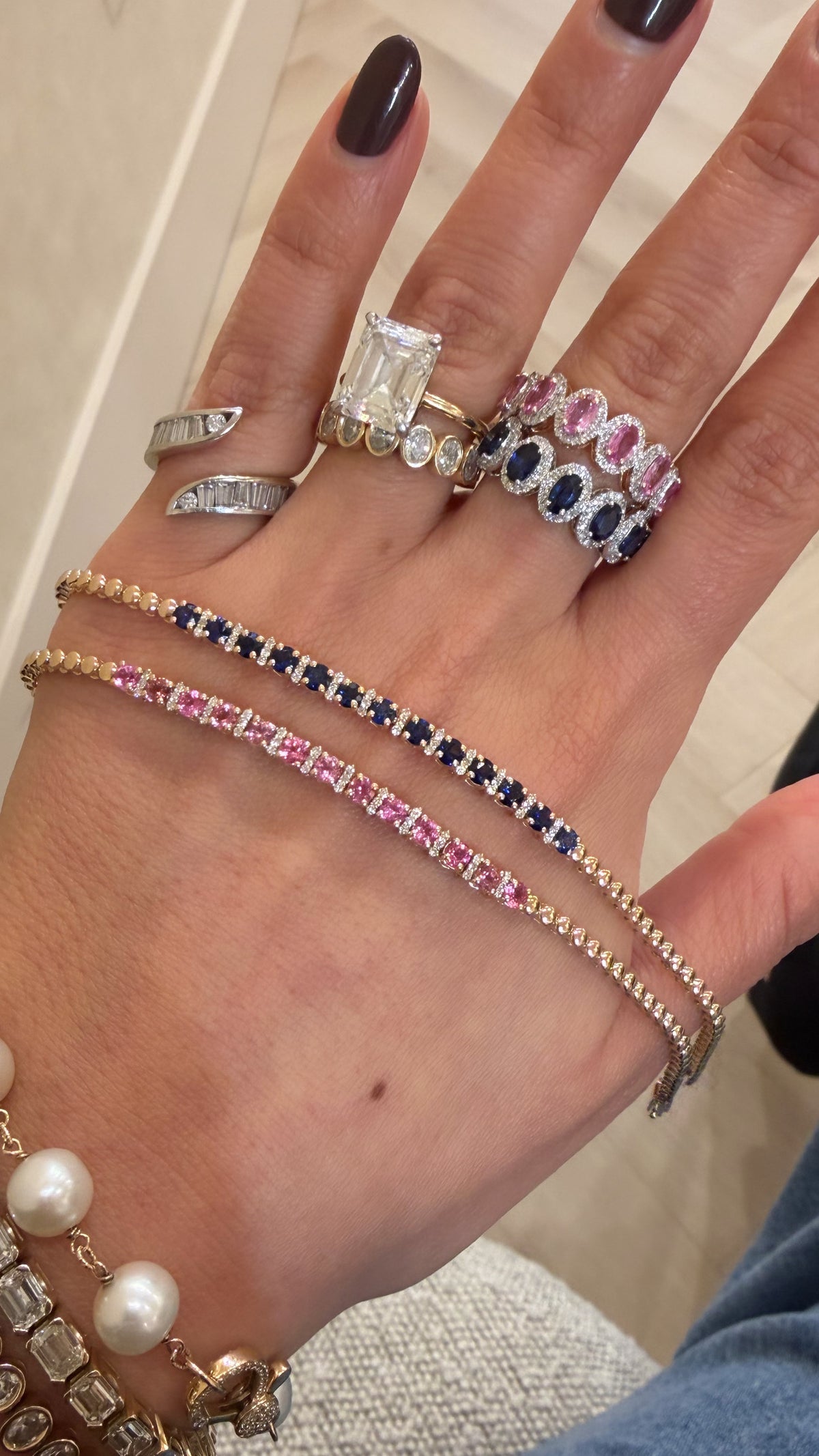 Ball Chain Sapphire Bracelet