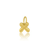 Mini Gold Bubble Initial Charm