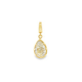 Lab Bezel Pear Charm- 3.15 ct