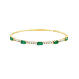 Flexi Emerald Bangle