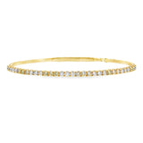 Yellow & White Diamond Flex Bangle